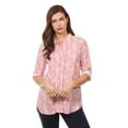 thumbnail image 1 of French Dressing Jeans (FDJ) Hazy Stripe Blouse with button detail, 1 of 1