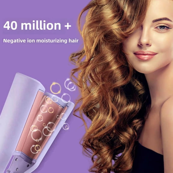 French Egg Roll Curling Iron, 32mm Adjustable Temperature, Ceramic Big Waves Hair Crimper for Perfect Waves, Rommantic