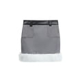 thumbnail image 1 of French Elegance Outfits 2 Piece Set Office Lady High Street Luxury Cozy Outerwear + Wrap Hip High Waist Slim Fit Skirts -Grey Skirts-M, 1 of 4
