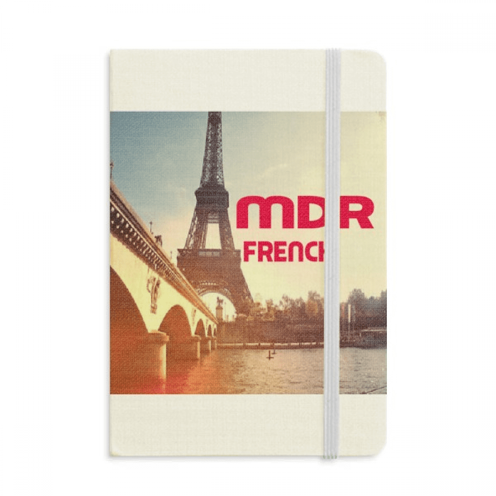 French Expressive Laughter Paris Notebook Official Fabric Hard Cover ...
