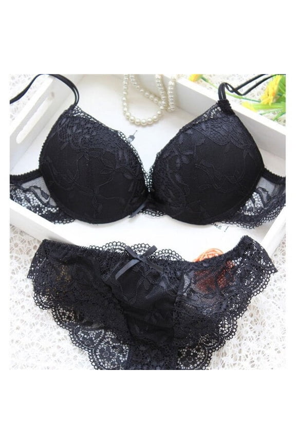 brand transparent bra romantic temptation lace bra set young women underwear set push up bra and panty set