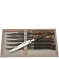 thumbnail image 1 of French Farm  10.25 x 5.5 x 1.25 in. Jean Dubost Steak Knives with Acrylic Handles in a Box, Tortoiseshell - 6 Piece, 1 of 2