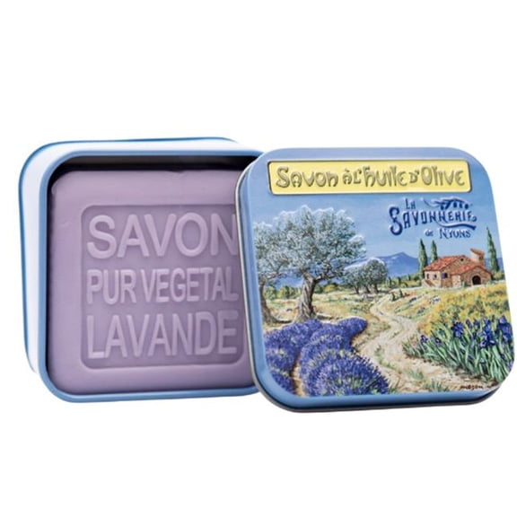 French Farm  3.5 oz La Savonnerie De Nyons Provencal Landscape Soap Tin