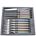 thumbnail image 1 of French Farm JD93232.PAST Jean Dubost Laguiole Set Pastel - 12 Piece, 1 of 1