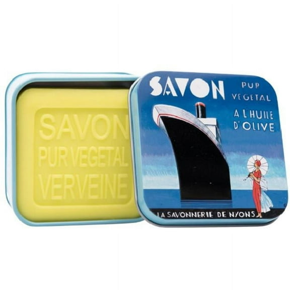 French Farm SDN5795 3.5 oz La Savonnerie De Nyons Transatlantic Verbena Soap Tin