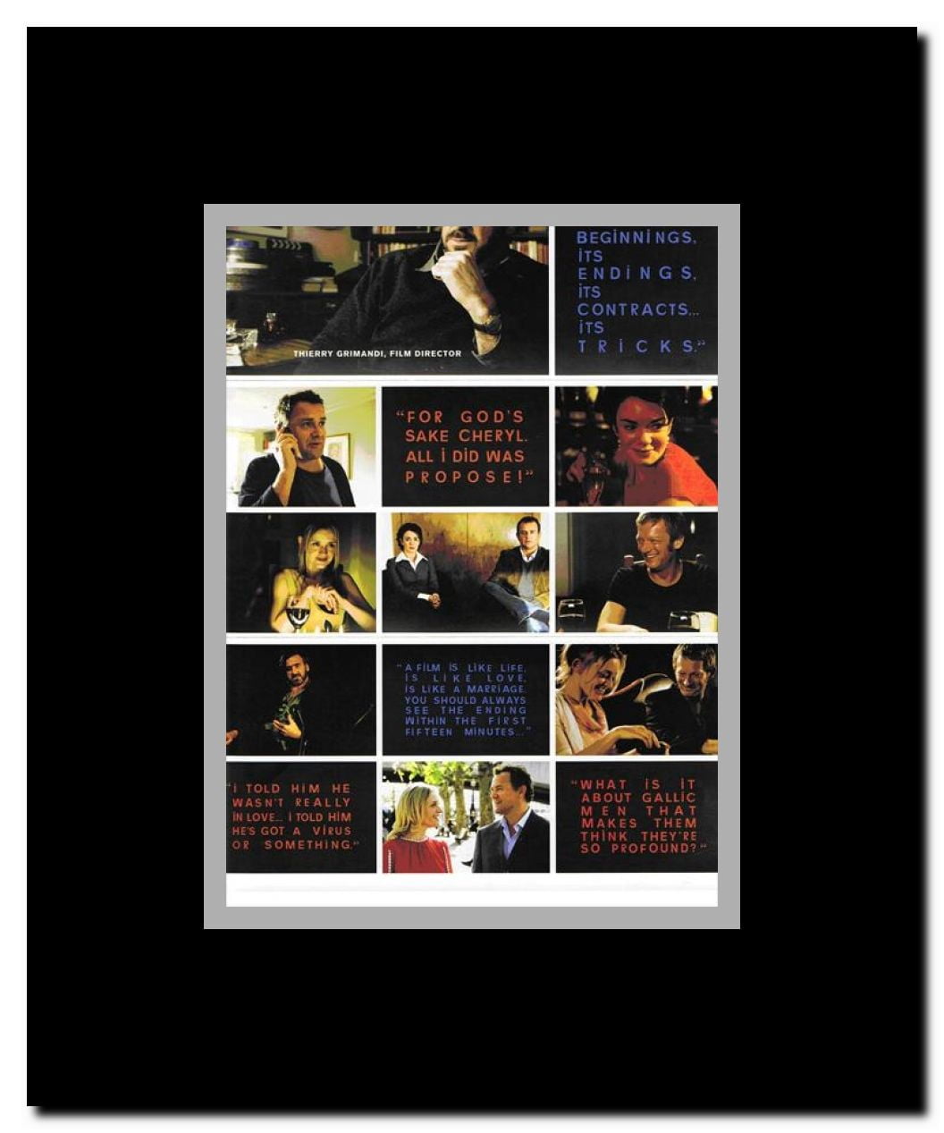 French Film Framed Movie Poster
