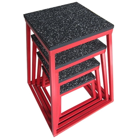 French Fitness Steel Plyo Box Set of 4 (12",18",24",30") (New)