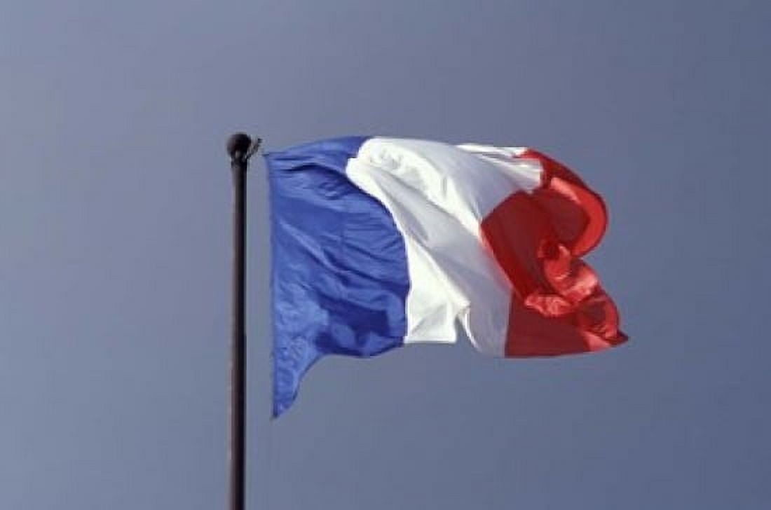 French Flag Canvas Art - David Barnes DanitaDelimont (27 x 18)