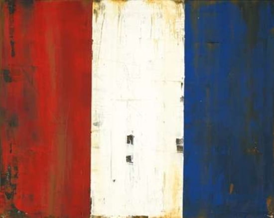 French Flag Canvas Art - Melissa Lyons (24 x 30)