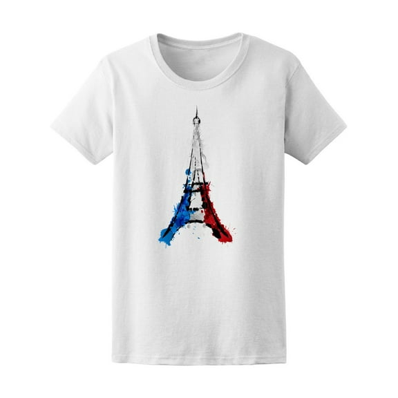 French Flag In Eiffel Tower T-Shirt Men -Image by Shutterstock, Male XX-Large