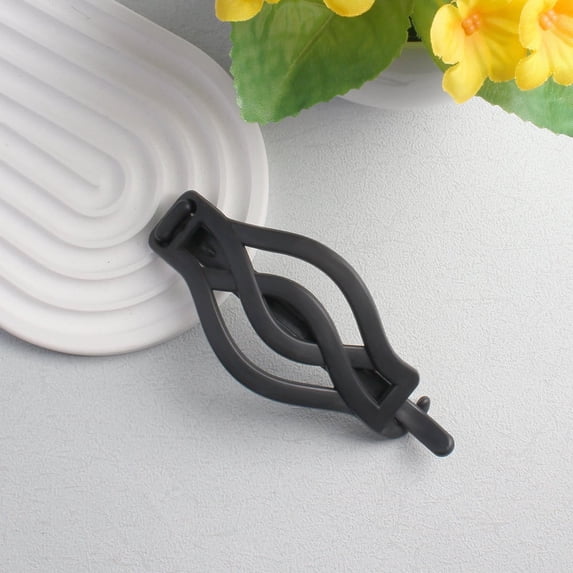 French Flat Hair Clips for Thick Thin Hair | 6-Color Resin Buckle Barrettes Set | 4.72" Vintage Pattern, Strong Hold, Trendy Accessories for Women, Durable Versatile Styling