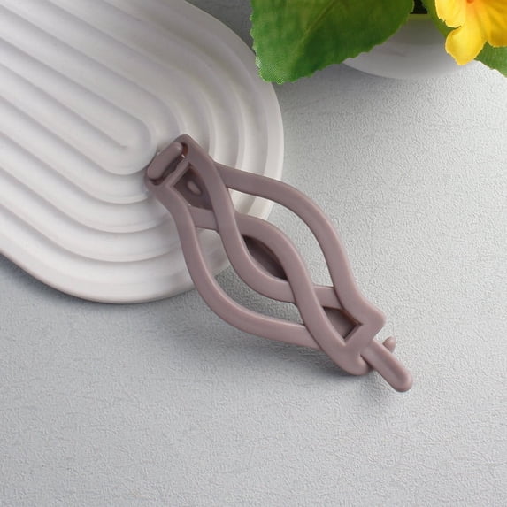 French Flat Hair Clips for Thick Thin Hair | 6-Color Resin Buckle Barrettes Set | 4.72" Vintage Pattern, Strong Hold, Trendy Accessories for Women, Durable Versatile Styling