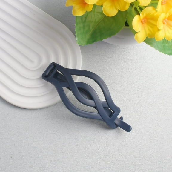 French Flat Round Hair Clips for Women & Girls, Vintage Resin Buckle Clip, 4.72 Inch, Secure Hold for Thick or Thin Hair, 6-Color Set, Updo & Bun Styling