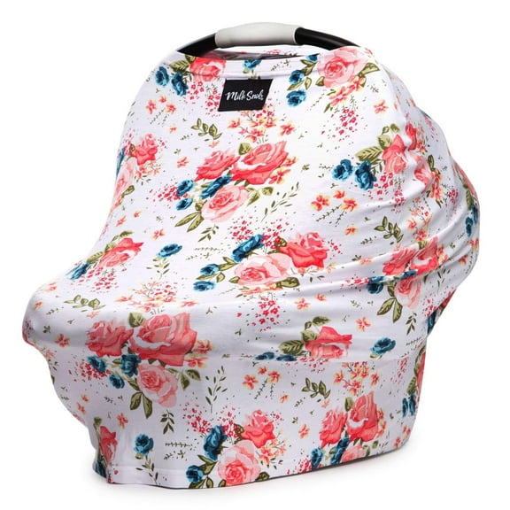 French Floral 5-in-1 Baby Nursing and Car Seat Cover