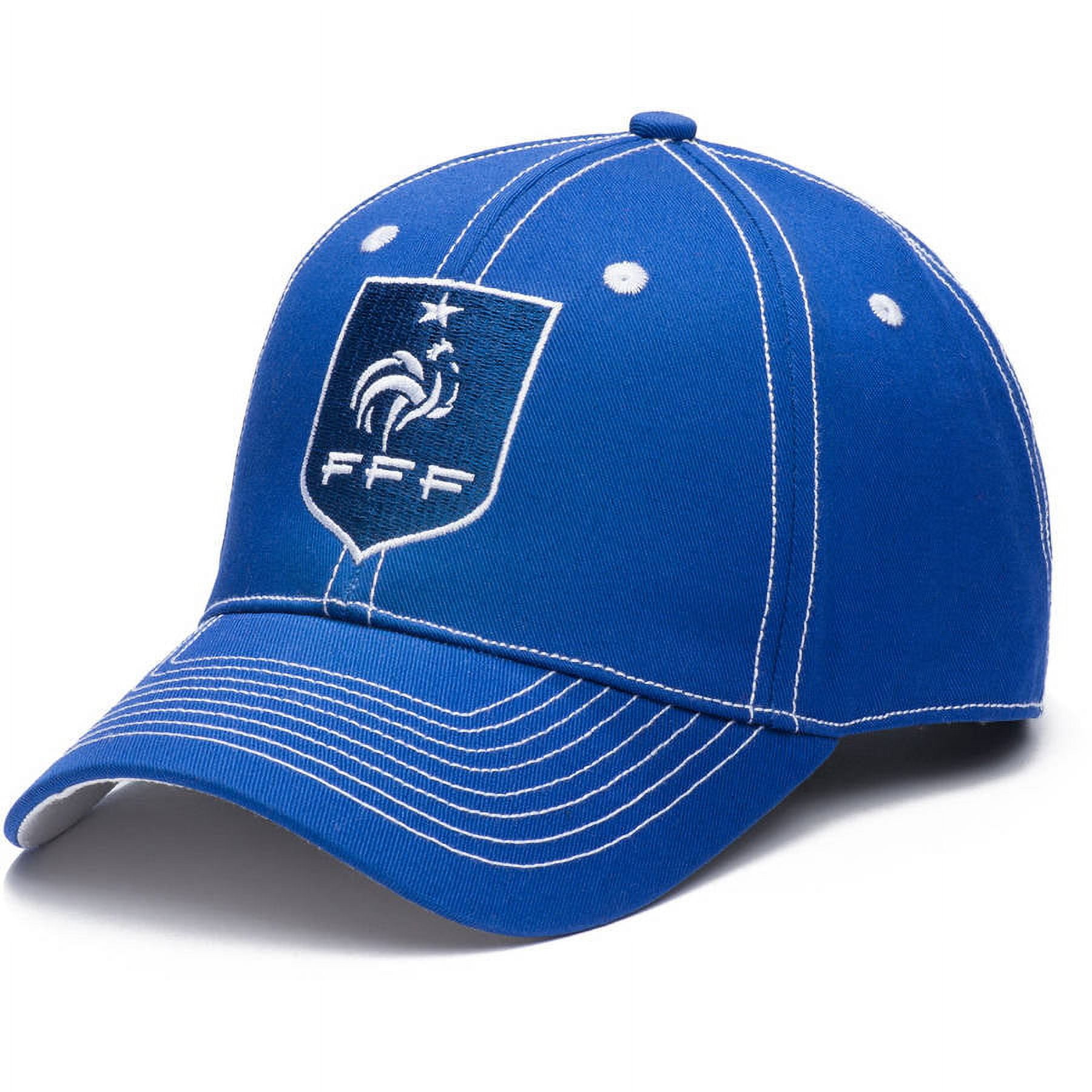 French Football Federation FFF 6 Panel Adjustable Snapback Hat ...