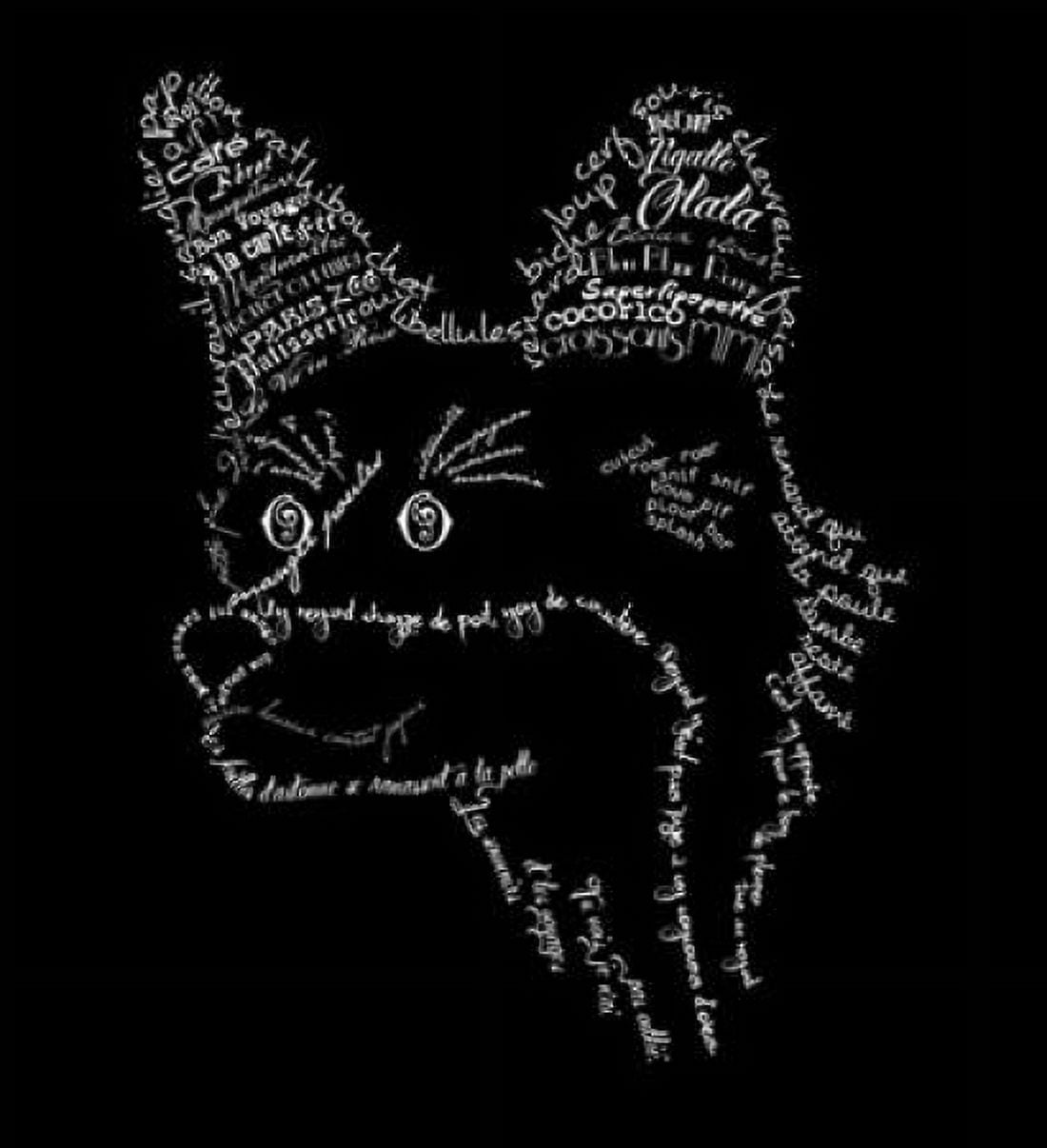 French Fox Black Canvas Art - Marion De Lauzun (24 x 24)