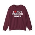 thumbnail image 1 of French France Wife Girlfriend Husband Sweatshirt Gifts Crew Neck Shirt Long, 1 of 5