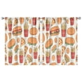 thumbnail image 1 of French Frie (15)_25 Curtains-blackout Curtains Bedroom Decor Living Room Darkening Grommet Window Drapes 2 Panels Set 42"x 54", 1 of 2