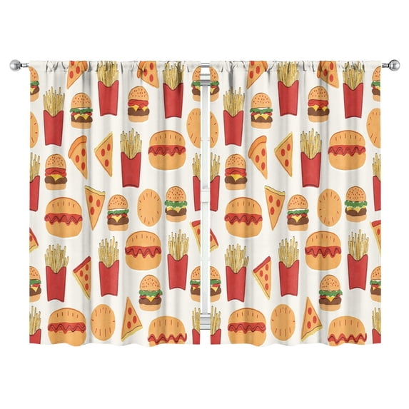 French Frie (15)_39 Curtains-blackout Curtains Bedroom Decor Living Room Darkening Grommet Window Drapes 2 Panels Set 52"x 84"