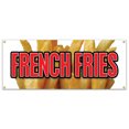 thumbnail image 1 of French Fries Banner 18" X 48" Heavy Duty 13 Oz Vinyl Banners with Grommets Single Sided, 1 of 4