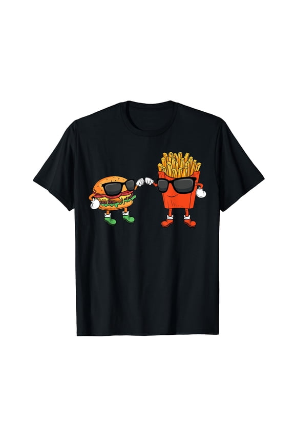 French Fries Burger Finger Chips French-fried Potatoes Snack T-Shirt