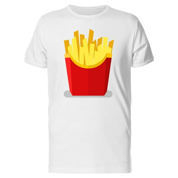 French Fries Doodle Style T-Shirt Men -Image by Shutterstock, Male 4X-Large