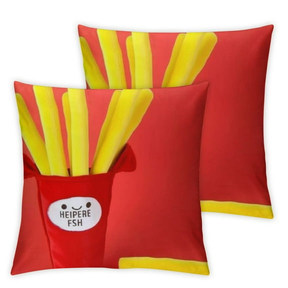 French Fries Food Plushies, Cute Removable Stuffed French Fry Plush Toy, Funny Decorative Food Fries Stuffed Plush Pillow, Unique Easter Basket Stuffer Gift for Kids Girls Boys