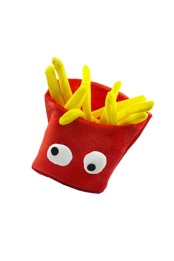 French Fries Head Cover Accessories Adorkable Hat Headgear for Kids