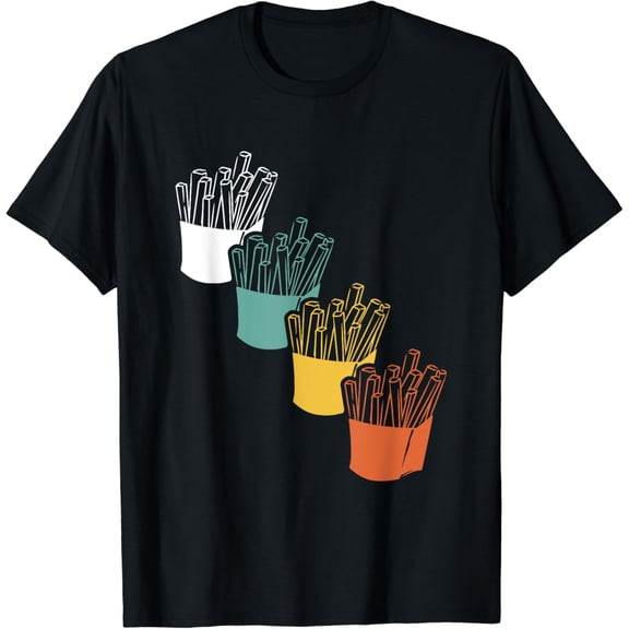 French Fries Retro Vintage T-Shirt
