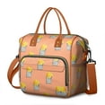 thumbnail image 1 of French Fries Snack Lover Lunch Bag – Large Insulated Lunch Box with Leakproof Dual Compartments Adjustable Strap & Multi-pocket Storage Cute Curly Cheese Fries Tote for Foodies Work or Picnic, 1 of 3