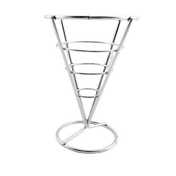 French Fries Stand Cone Snacks Display Stand Fries Baskets Chicken Display Rack Wire Stands for Kitchen Restaurant Party