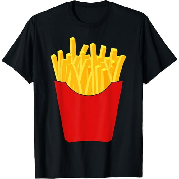 French Fries T-Shirt French Fry Costume Shirt T-Shirt100% pure cotton short-sleeved shirt for both men and women