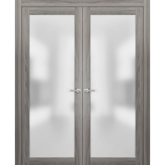 French Frosted Glass Opaque Glass Doors 64 x 84