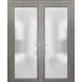 thumbnail image 1 of French Frosted Glass Opaque Glass Doors 72 x 96, 1 of 6