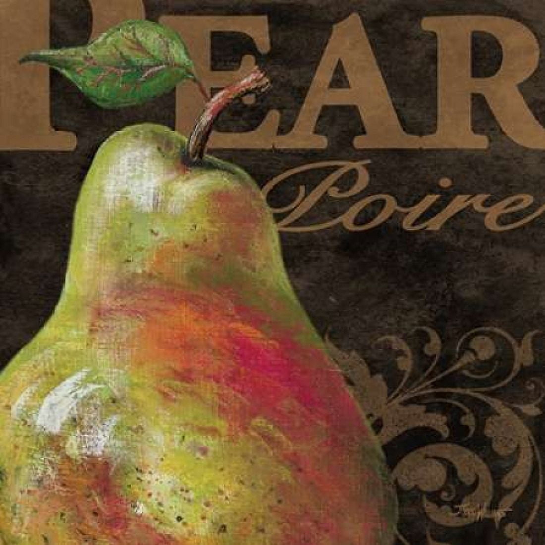 French Fruit Pear Canvas Art - Todd Williams (24 x 24)