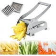 French Fry Cutter, 2024 Newest Stainless Steel Manual Potato Cutter