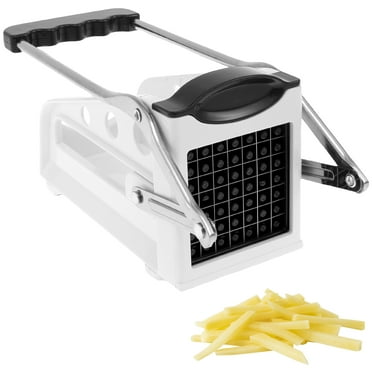 French Fry Cutter Multifunction Potato Slicer Vegetable Fruit Chopper with 2 Stainless Steel Blades for French Fries Chips Maker Potato Slicer for Tomato Potato Cooking Gadget Tool