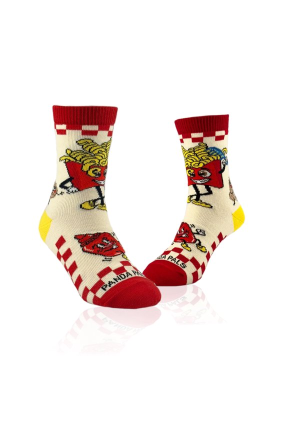 French Fry Socks from the Sock Panda (Ages 3-7) Size: Small (Age 3-5)