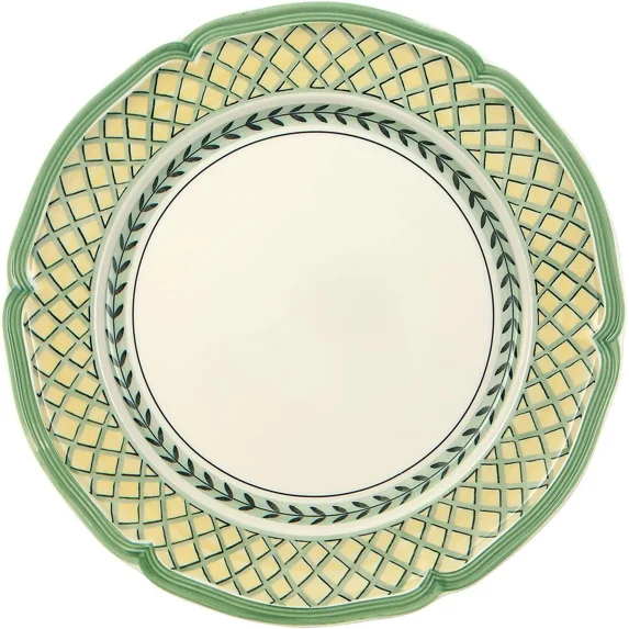 French Garden Orange Dinner Plate, classic, Dinner Plates Vintage