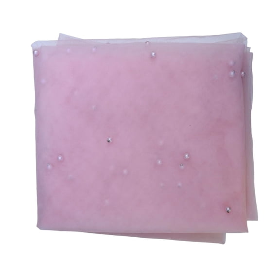 French Gauze Table Runner With Pearls Beaded Sheer Tulle Dessert Tablecloth For Wedding Parties And Event Decors