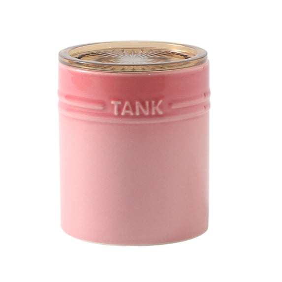French Gradient Ceramic Sugar Pot With Lid, Solid Sugar Bowl With Spoon, Porcelain Spice Jar, Kitchen Decoration Storage-Pink-400ml/14oz
