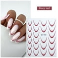 thumbnail image 1 of French Gradient Nail Stickers Easy Decals Long Lasting Manicure Design Kit, 1 of 3