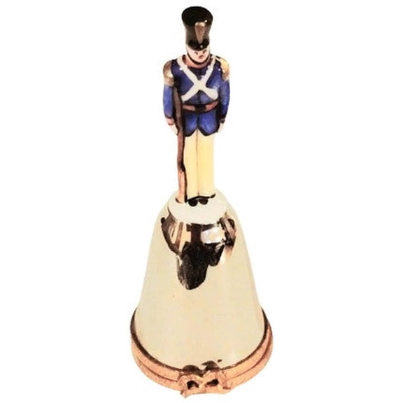 French Guard Bell for Collectors Limoges Box Porcelain Figurine