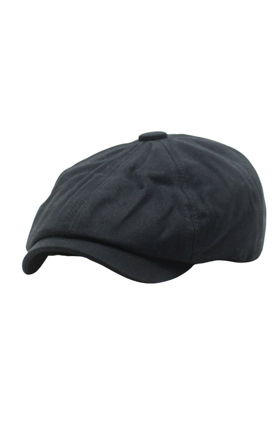 French Hat, Yigetop Cotton Hat Men's and Women's Beret Retro Solid Color Hat Painter's Hat Spring Hats Black One Size
