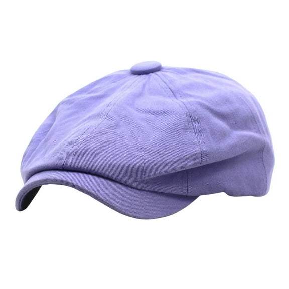 French Hat, Yigetop Cotton Hat Men's and Women's Beret Retro Solid Color Hat Painter's Hat Spring Hats Purple One Size