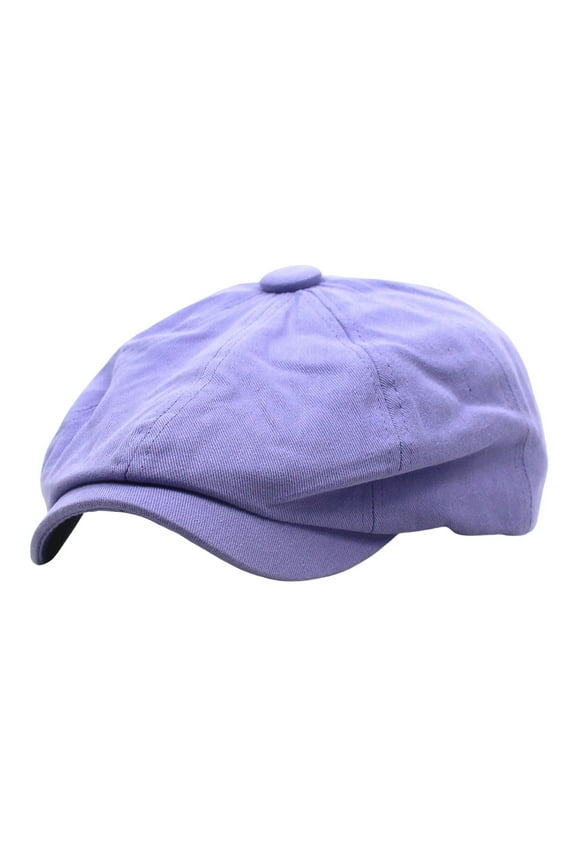 French Hat, Yigetop Cotton Hat Men's and Women's Beret Retro Solid Color Hat Painter's Hat Spring Hats Purple One Size