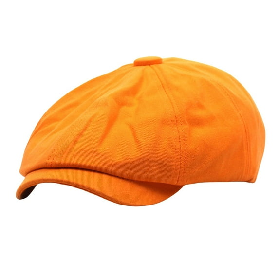 French Hat, Yigetop Cotton Hat Men's and Women's Beret Retro Solid Color Hat Painter's Hat Spring Hats orange One Size