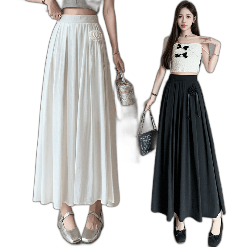 French Hepburn Wind Design Flower Big Skirt Female Summer Summer ...