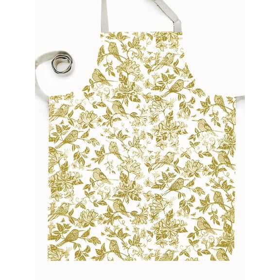 French Home Honeysuckle Apron - Chartreuse