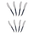 thumbnail image 1 of French Home Laguiole Set of 8 Spreaders with Navy Handles, 1 of 4